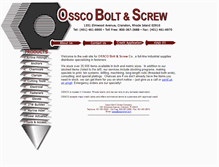 Tablet Screenshot of osscobolt.com